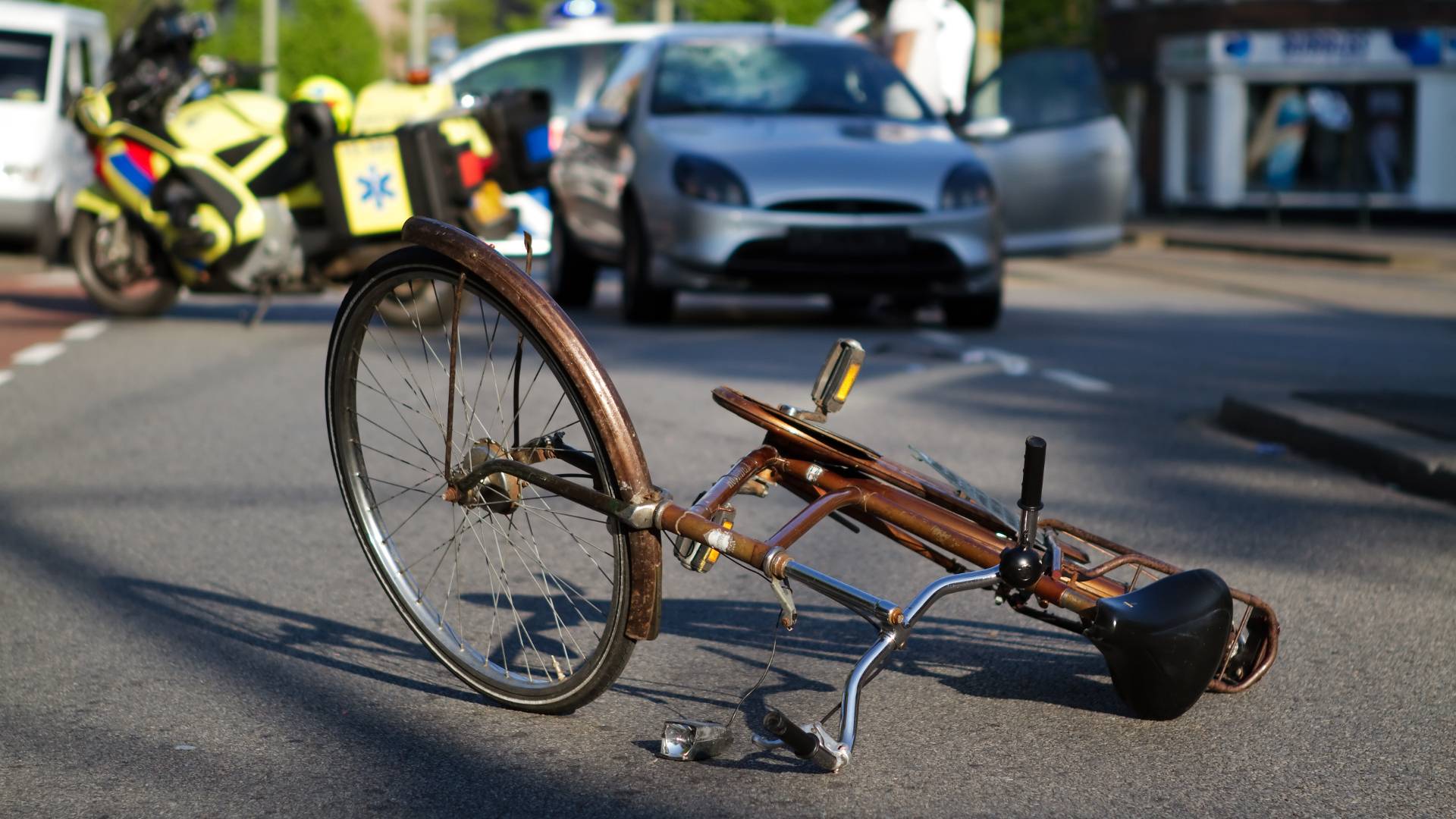 Bike accident damage